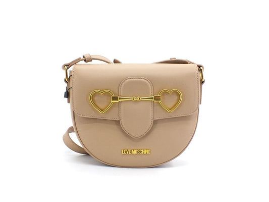 LOVE MOSCHINO Borsa Tracolla Tonda Clutch Cuori Beige JC4077PP1ELC0107 - Sandrini Calzature e Abbigliamento
