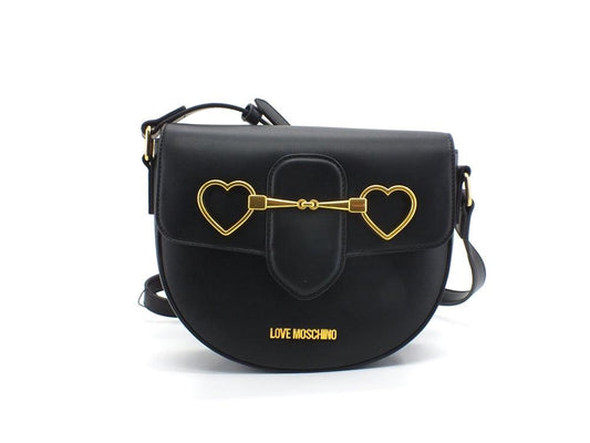 LOVE MOSCHINO Borsa Tracolla Tonda Clutch Cuori Nero JC4077PP1ELC0000 - Sandrini Calzature e Abbigliamento