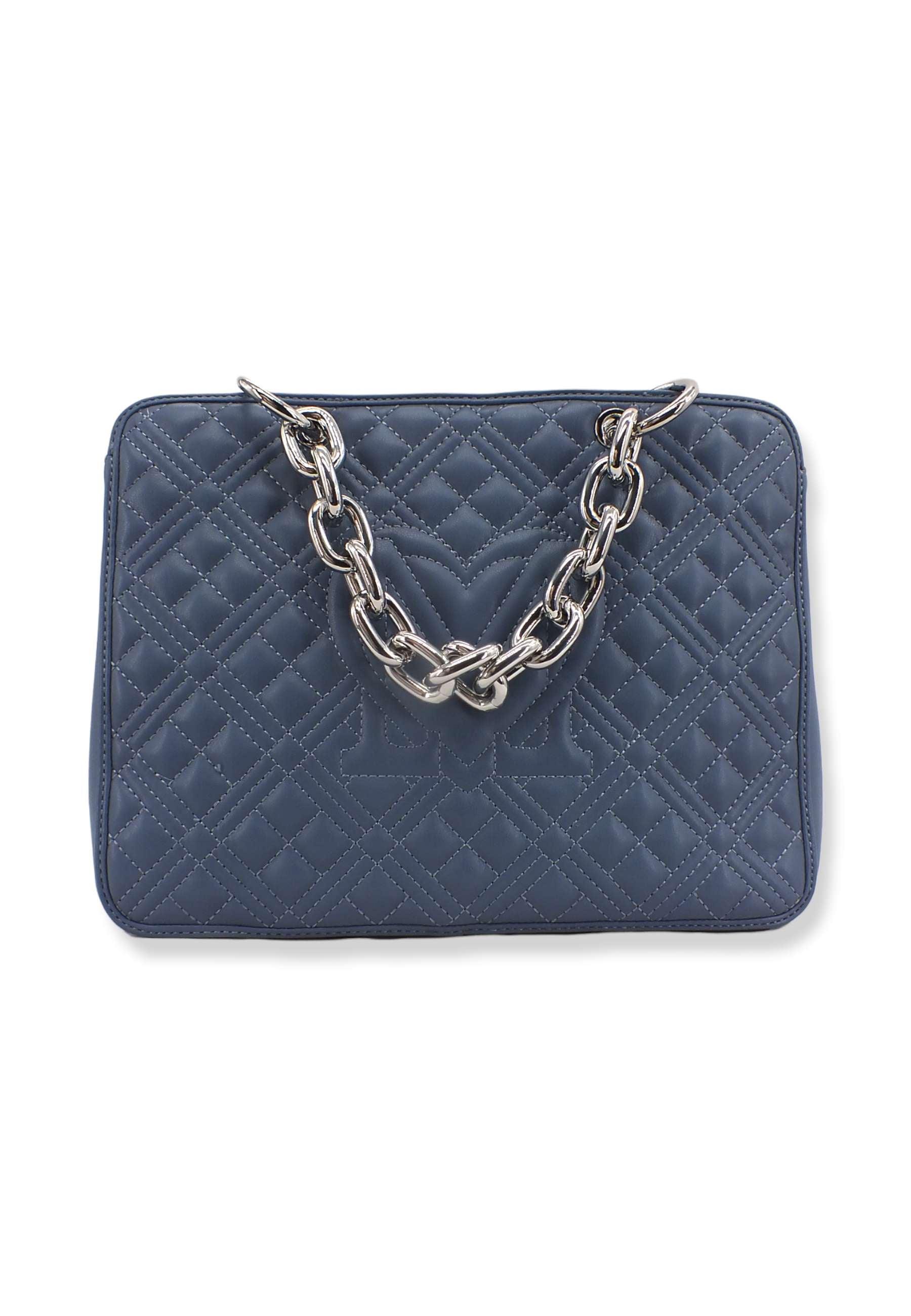 LOVE MOSCHINO Borsa Tracolla Tote Chungy Blu Denim JC4025PP1FLA0707 - Sandrini Calzature e Abbigliamento