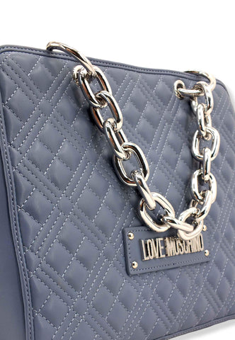 LOVE MOSCHINO Borsa Tracolla Tote Chungy Blu Denim JC4025PP1FLA0707 - Sandrini Calzature e Abbigliamento