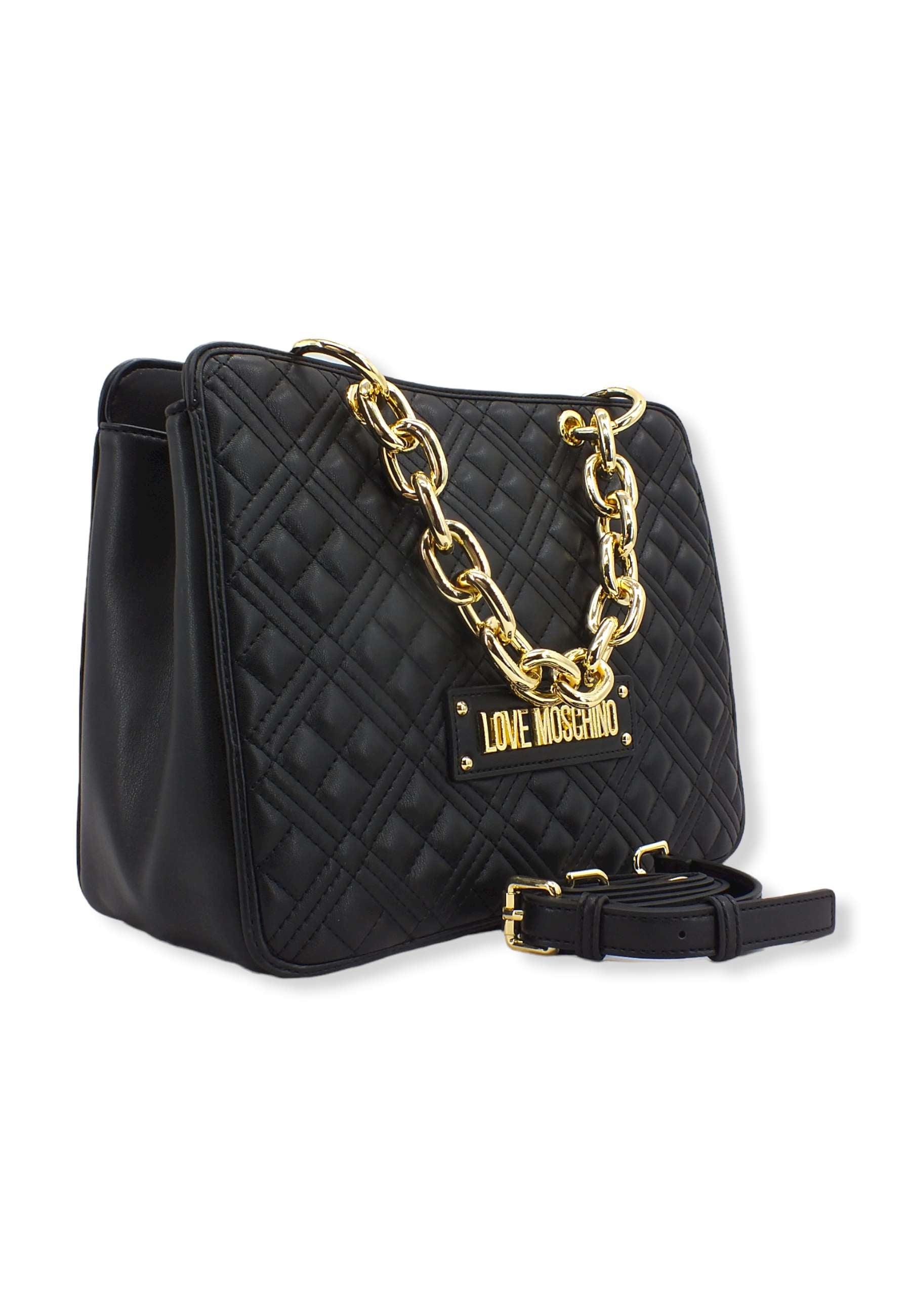 LOVE MOSCHINO Borsa Tracolla Tote Chunky Nera JC4025PP1FLA0000 - Sandrini Calzature e Abbigliamento