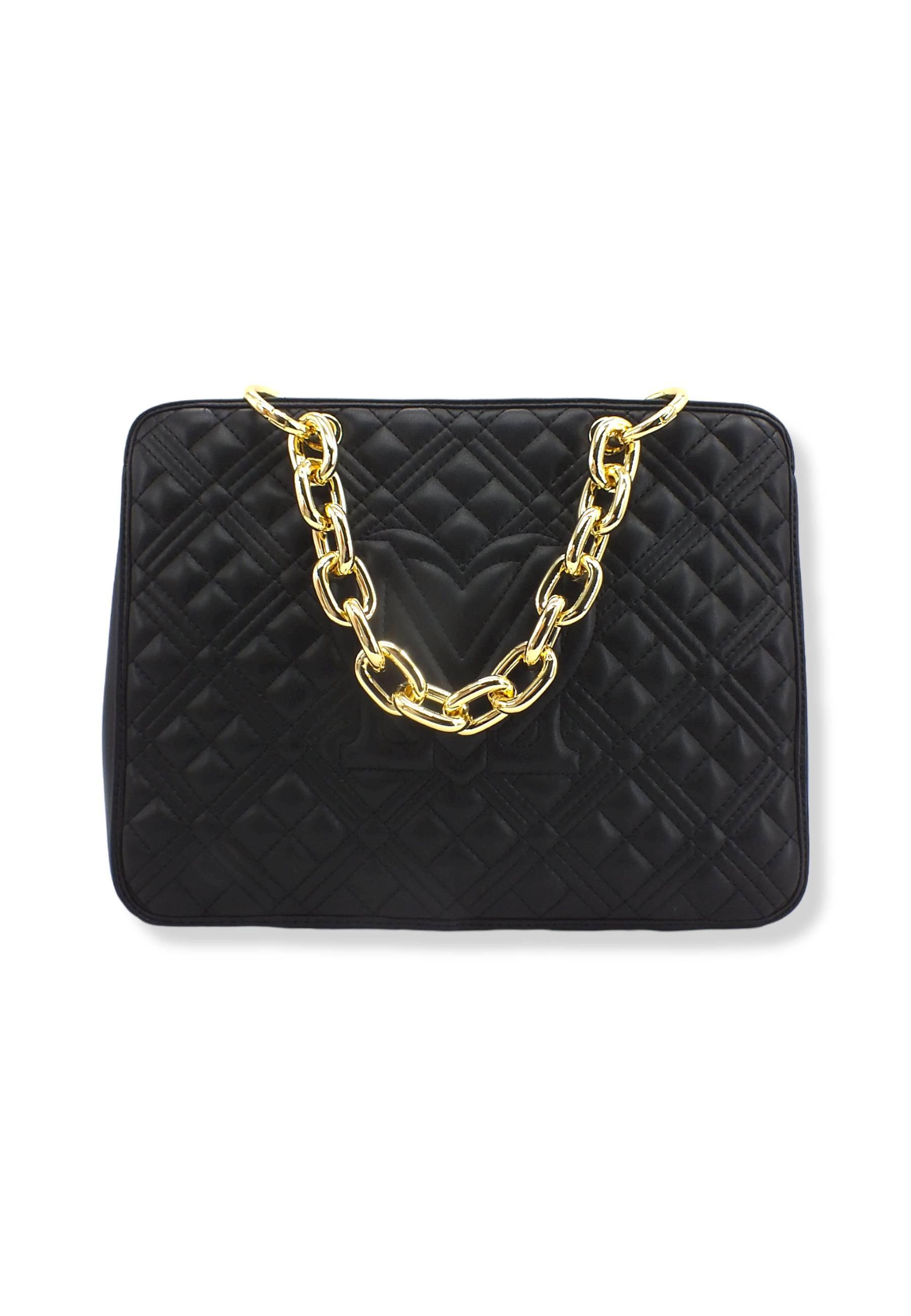 LOVE MOSCHINO Borsa Tracolla Tote Chunky Nera JC4025PP1FLA0000 - Sandrini Calzature e Abbigliamento
