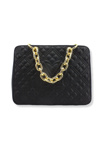LOVE MOSCHINO Borsa Tracolla Tote Chunky Nera JC4025PP1FLA0000 - Sandrini Calzature e Abbigliamento