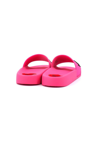 LOVE MOSCHINO Ciabatta Donna Fluo Fuxia Nero JA28052G0GI13604 - Sandrini Calzature e Abbigliamento