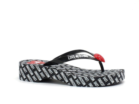 LOVE MOSCHINO Ciabatta Sabot Eva 45 Infradito Logo Nero JA28174G0CJT0000 - Sandrini Calzature e Abbigliamento