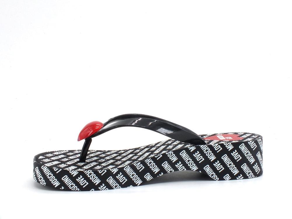 LOVE MOSCHINO Ciabatta Sabot Eva 45 Infradito Logo Nero JA28174G0CJT0000 - Sandrini Calzature e Abbigliamento