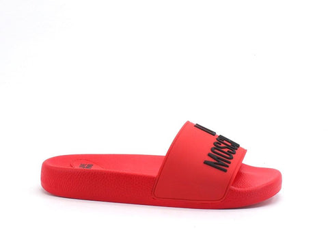 LOVE MOSCHINO Ciabatta Sabot Pool 25 Gomma Rosso JA28052G1CI14500 - Sandrini Calzature e Abbigliamento