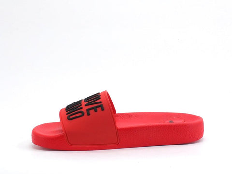 LOVE MOSCHINO Ciabatta Sabot Pool 25 Gomma Rosso JA28052G1CI14500 - Sandrini Calzature e Abbigliamento