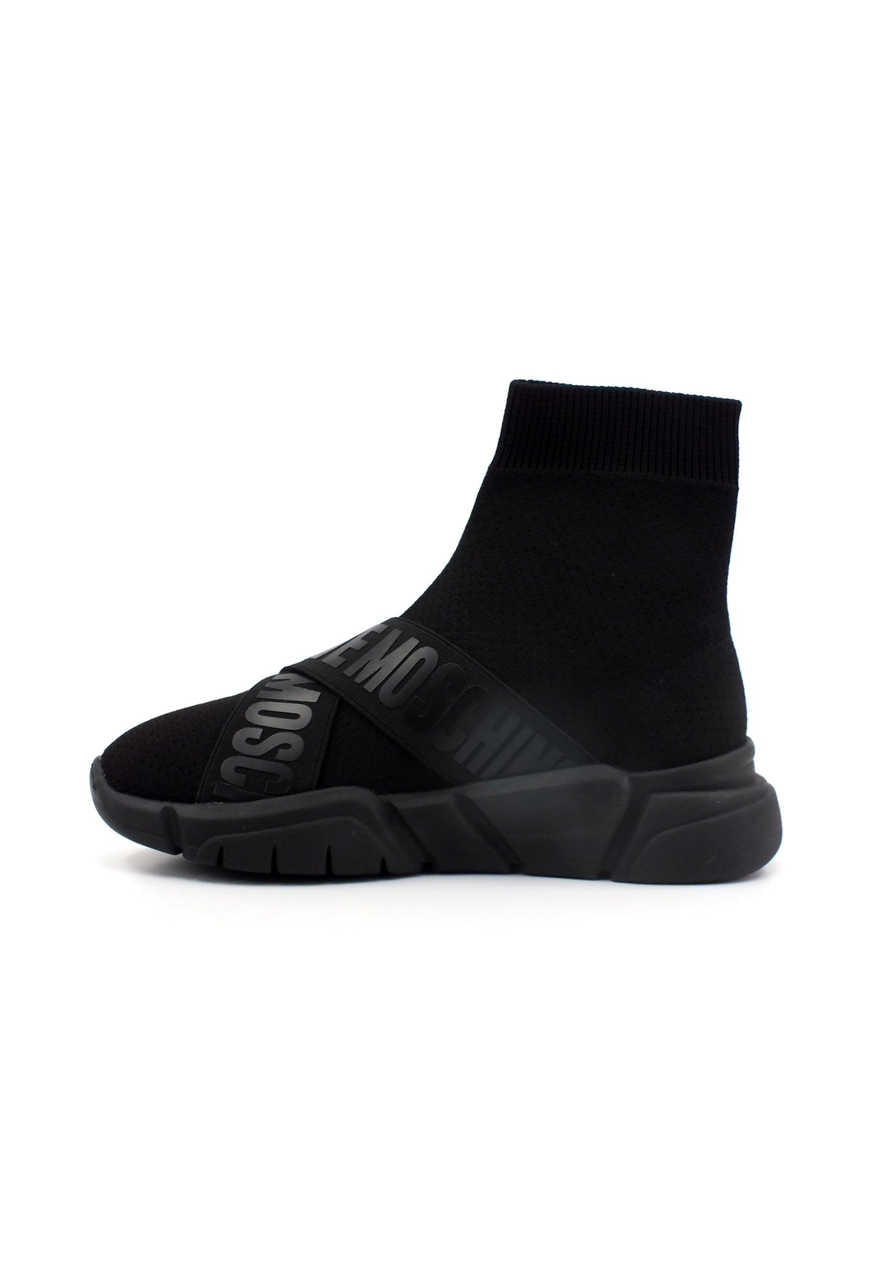 LOVE MOSCHINO Elastic Sock Sneaker Donna Nero JA15236G1HIZ500B - Sandrini Calzature e Abbigliamento