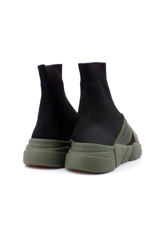 LOVE MOSCHINO Elastic Sock Sneaker Donna Nero Muschio JA15236G1HIZ500C - Sandrini Calzature e Abbigliamento