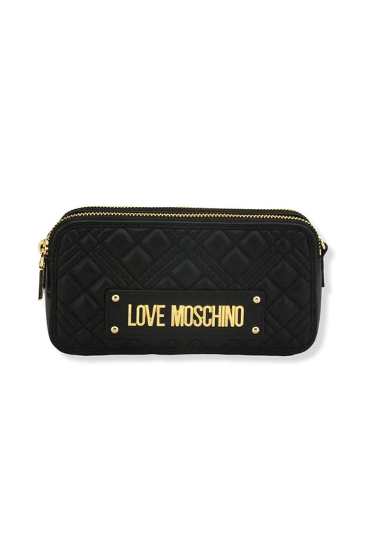 LOVE MOSCHINO Large Quilted Portafoglio Tracolla Donna Nero JC5680PP1FLA0000 - Sandrini Calzature e Abbigliamento