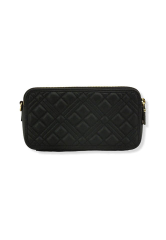 LOVE MOSCHINO Large Quilted Portafoglio Tracolla Donna Nero JC5680PP1FLA0000 - Sandrini Calzature e Abbigliamento