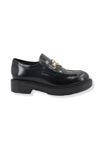 LOVE MOSCHINO Mocassino Pelle Tacco Donna Nero JA10154G1FIB0000 - Sandrini Calzature e Abbigliamento
