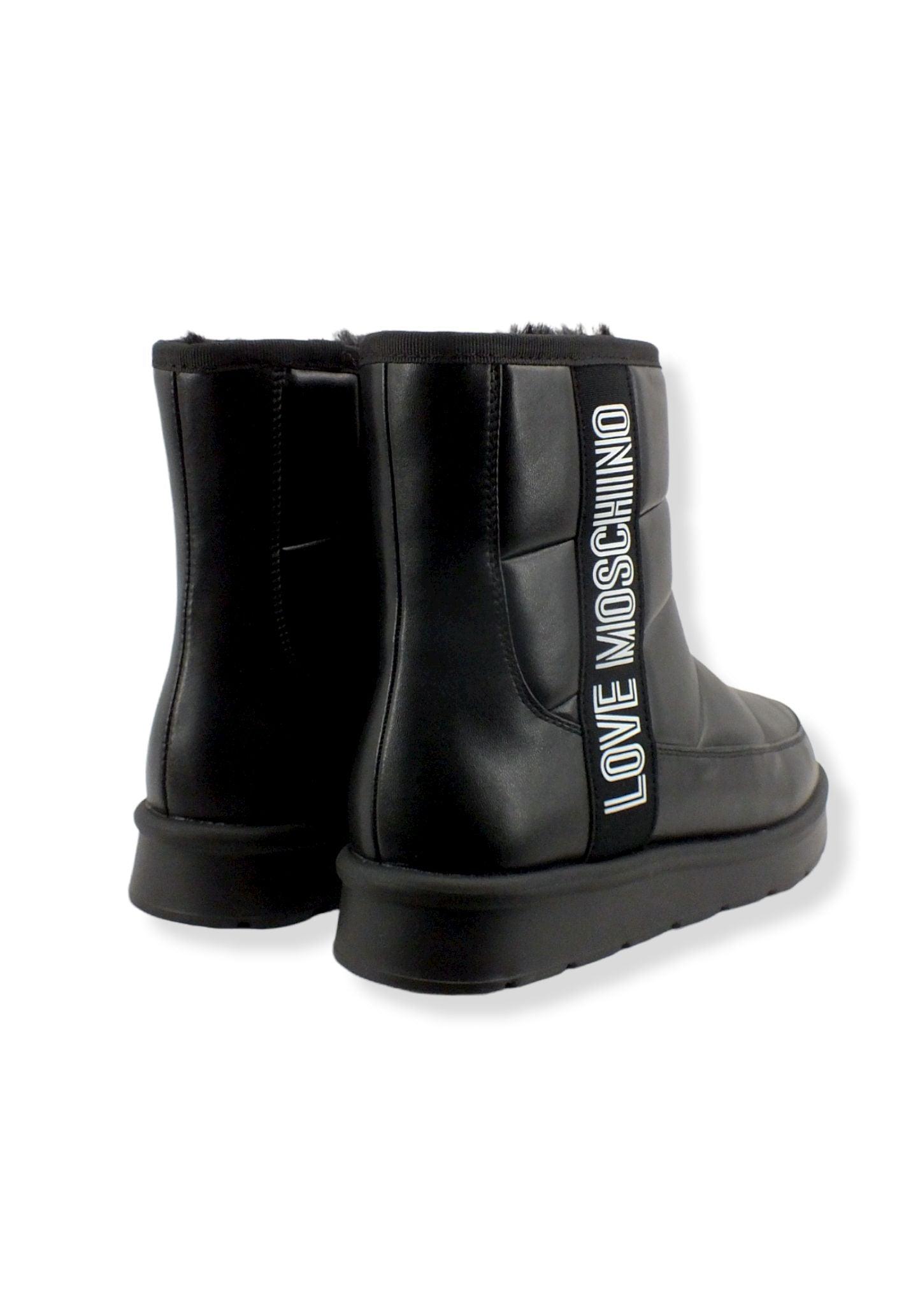 LOVE MOSCHINO Moonboot Doposci Donna Boot Winter Lamè Nero JA24103H1FJZF000 - Sandrini Calzature e Abbigliamento