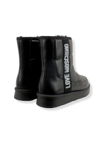 LOVE MOSCHINO Moonboot Doposci Donna Boot Winter Lamè Nero JA24103H1FJZF000 - Sandrini Calzature e Abbigliamento