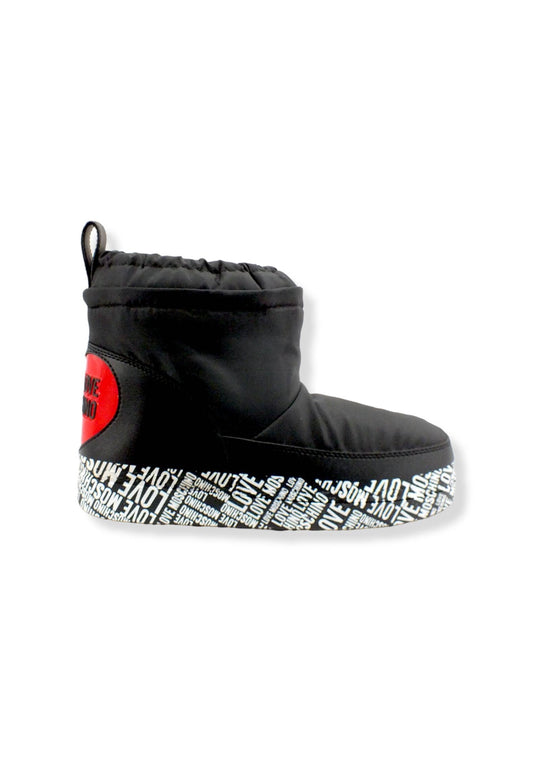 LOVE MOSCHINO Moonboot Doposci Donna Skyboot Mid Nero JA24362G1FISS000 - Sandrini Calzature e Abbigliamento