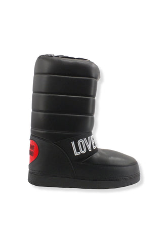 LOVE MOSCHINO Moonboot Doposci Donna Skyboot Soft Logo Nero JA24382G1FISU000 - Sandrini Calzature e Abbigliamento