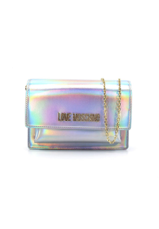 LOVE MOSCHINO Pochette Argento Lamè JC4095PP1HLS0902 - Sandrini Calzature e Abbigliamento