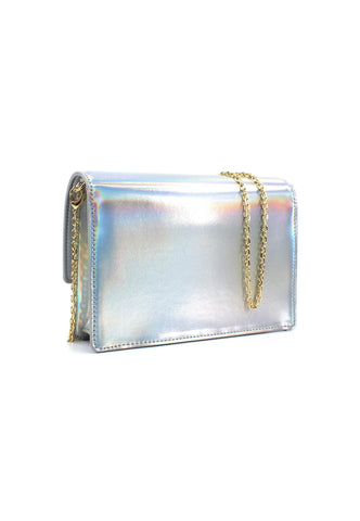LOVE MOSCHINO Pochette Argento Lamè JC4095PP1HLS0902 - Sandrini Calzature e Abbigliamento