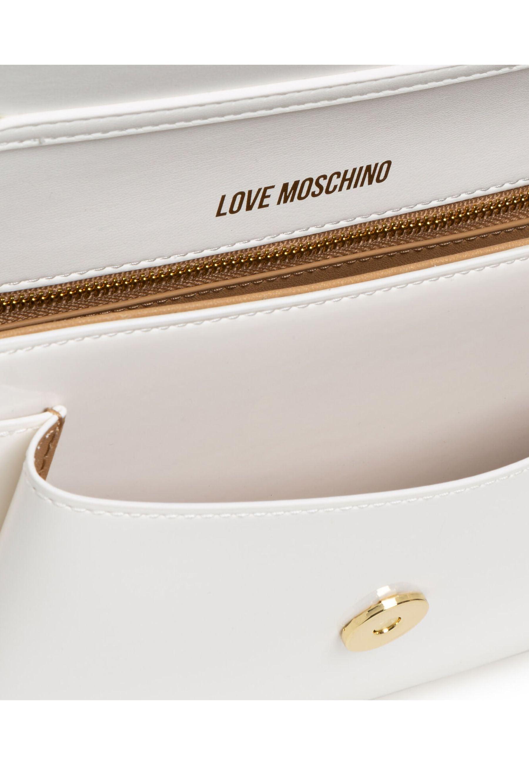 LOVE MOSCHINO Pochette Bianco JC4095PP0GKR0100 - Sandrini Calzature e Abbigliamento