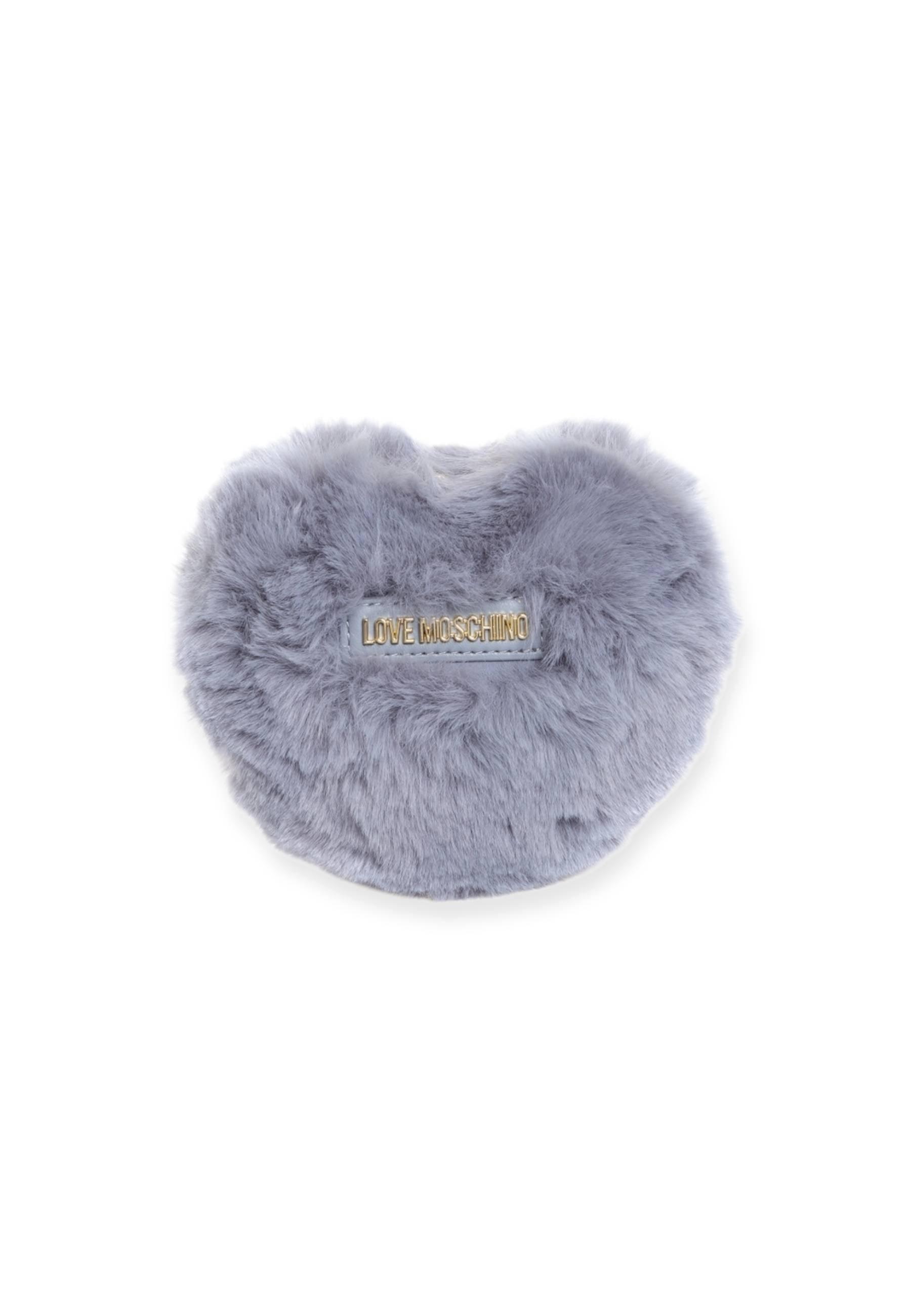 LOVE MOSCHINO Pochette Con Pelo Grigio JC4168PP1FLW0001 - Sandrini Calzature e Abbigliamento