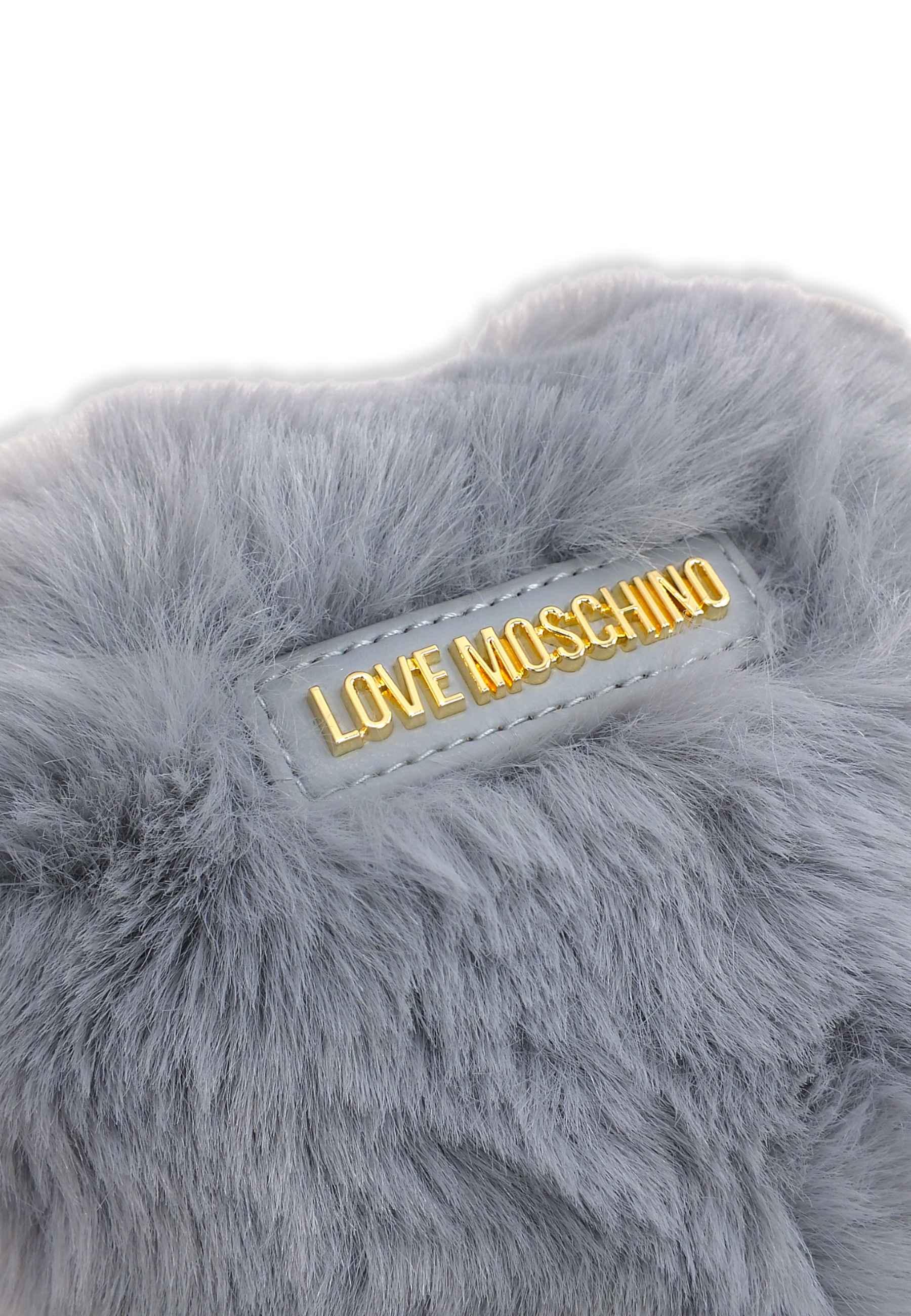 LOVE MOSCHINO Pochette Con Pelo Grigio JC4168PP1FLW0001 - Sandrini Calzature e Abbigliamento