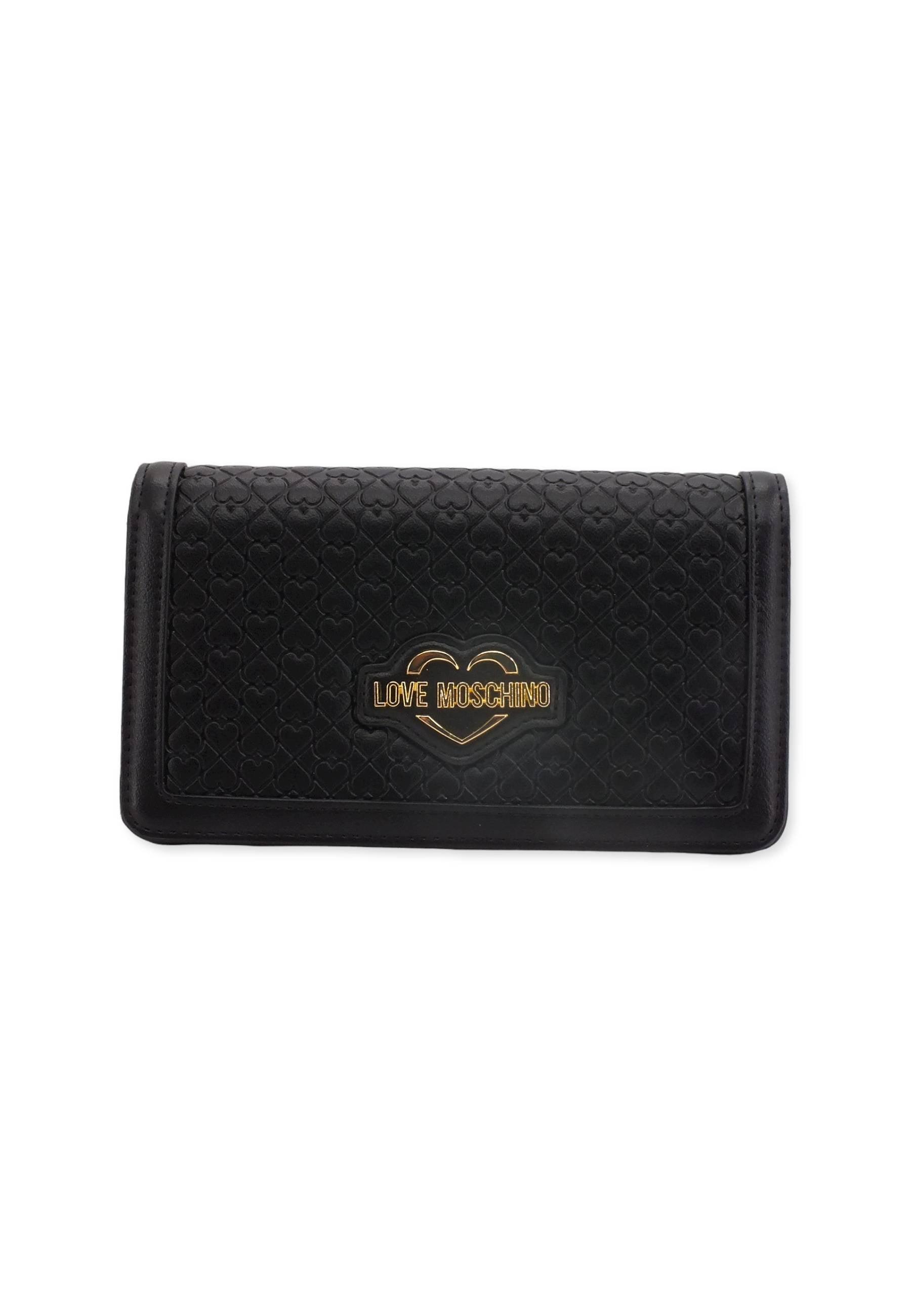LOVE MOSCHINO Pochette Cuori Nero JC5693PP0FKF0000 - Sandrini Calzature e Abbigliamento