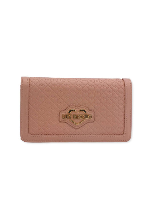 LOVE MOSCHINO Pochette Cuori Rosa Cipria JC5693PP0FKF0601 - Sandrini Calzature e Abbigliamento