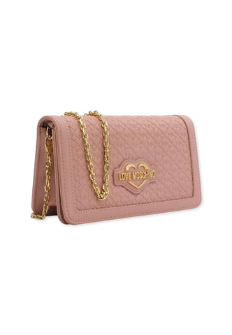 LOVE MOSCHINO Pochette Cuori Rosa Cipria JC5693PP0FKF0601 - Sandrini Calzature e Abbigliamento