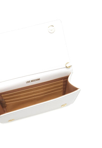 LOVE MOSCHINO Pochette Fiocco Bianco JC4394PP0GKH0100 - Sandrini Calzature e Abbigliamento
