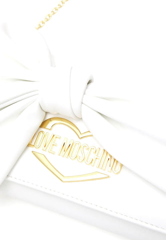 LOVE MOSCHINO Pochette Fiocco Bianco JC4394PP0GKH0100 - Sandrini Calzature e Abbigliamento