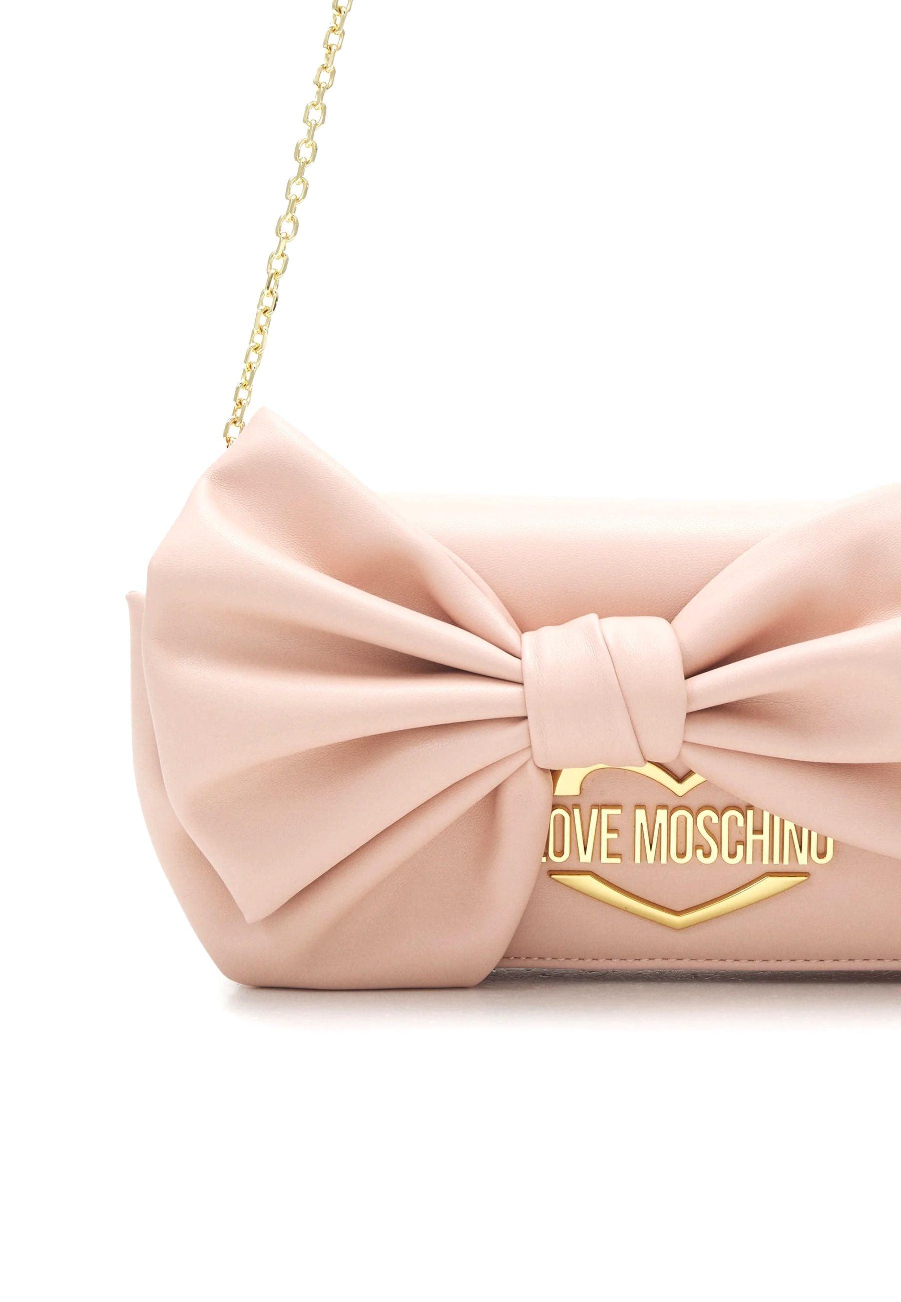 LOVE MOSCHINO Pochette Fiocco Lamb Ecru JC4325PP0GKV0103 - Sandrini Calzature e Abbigliamento