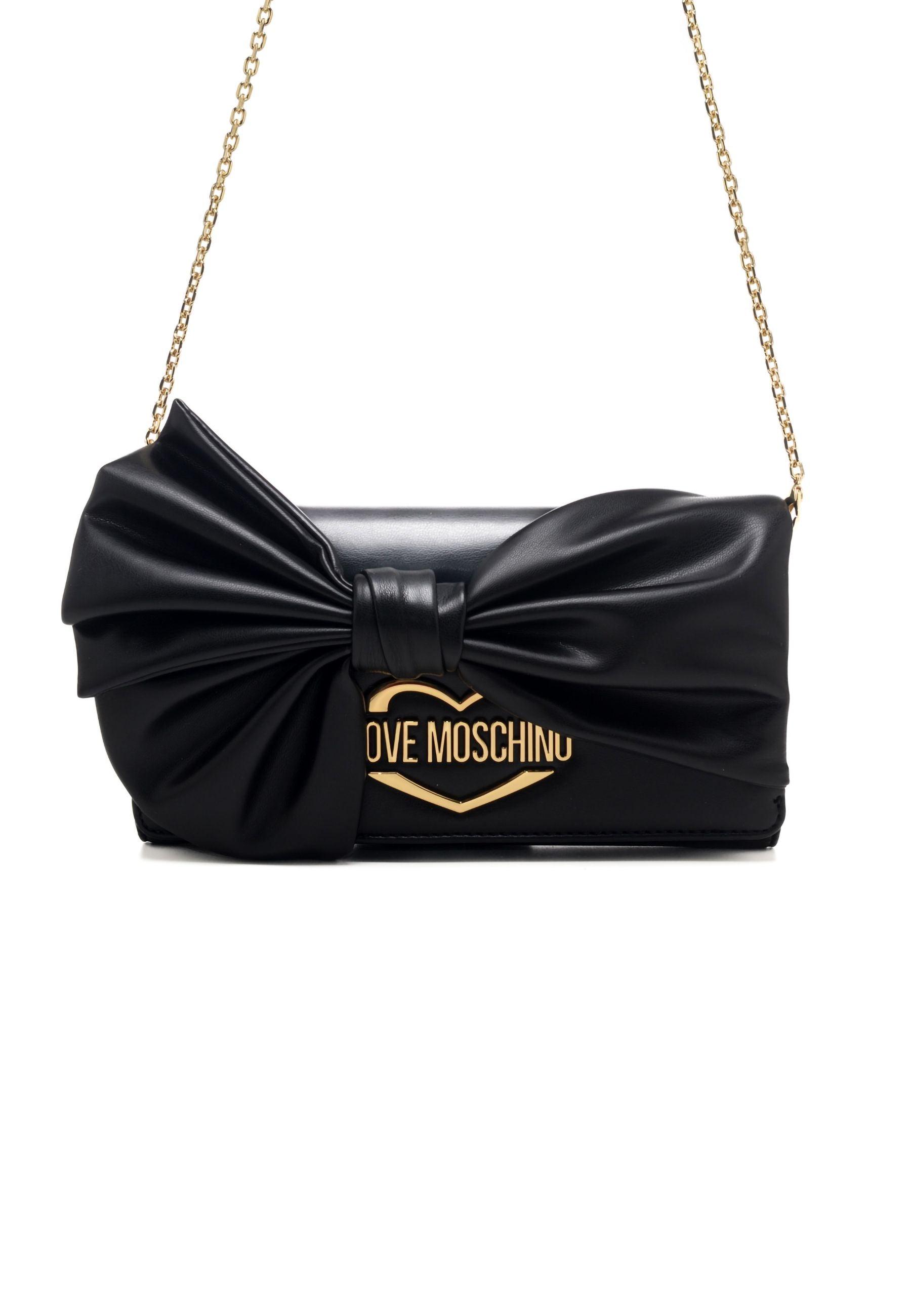 LOVE MOSCHINO Pochette Fiocco Nero JC4394PP0GKH0000 - Sandrini Calzature e Abbigliamento