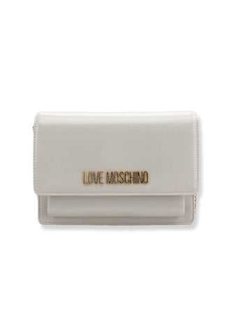 LOVE MOSCHINO Pochette LM Gold Bianco Avorio JC4095PP1FLL0110 - Sandrini Calzature e Abbigliamento