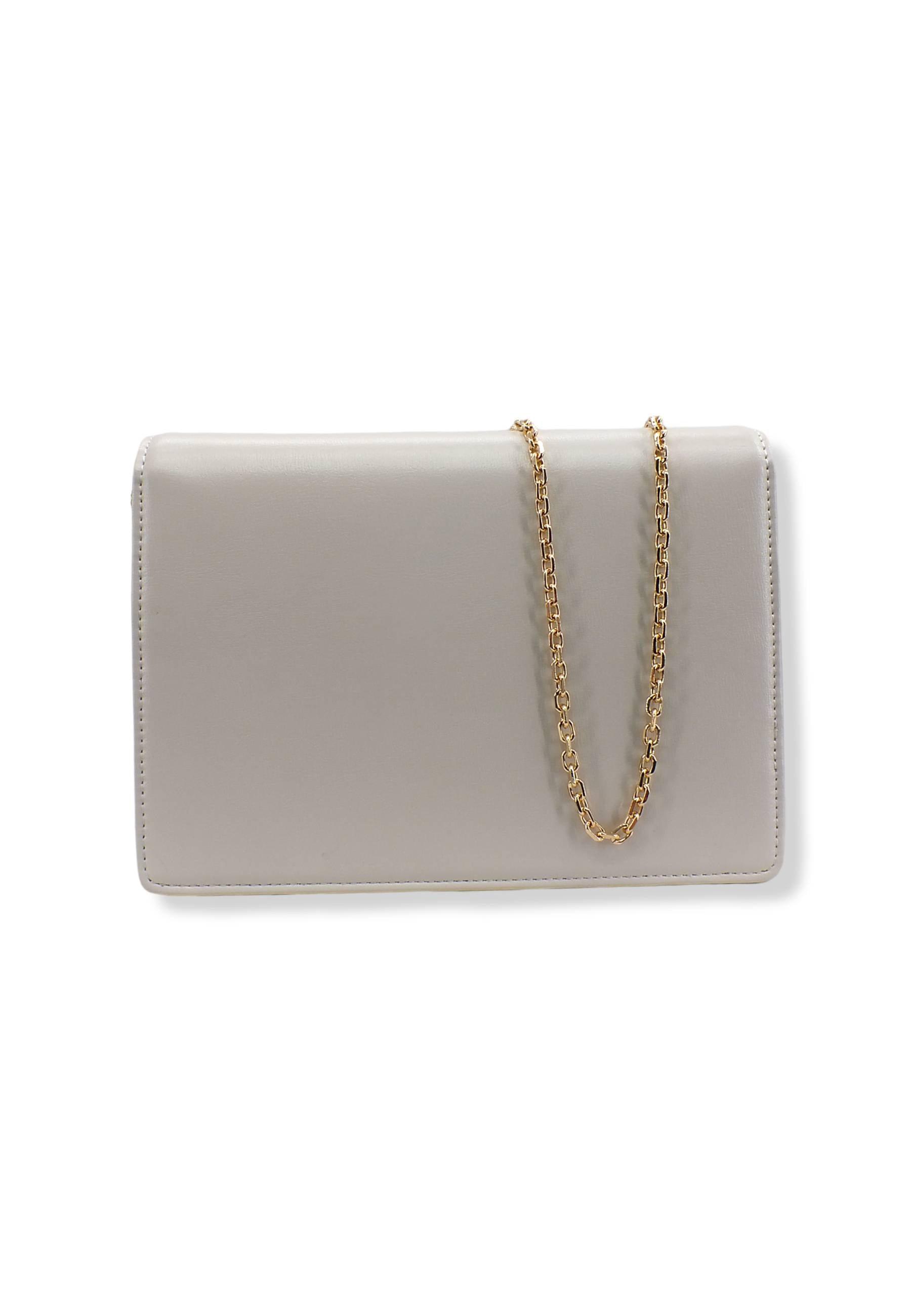 LOVE MOSCHINO Pochette LM Gold Bianco Avorio JC4095PP1FLL0110 - Sandrini Calzature e Abbigliamento