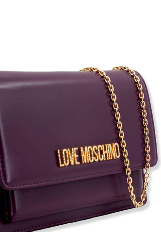 LOVE MOSCHINO Pochette LM Gold Viola JC4095PP1FLL0650 - Sandrini Calzature e Abbigliamento