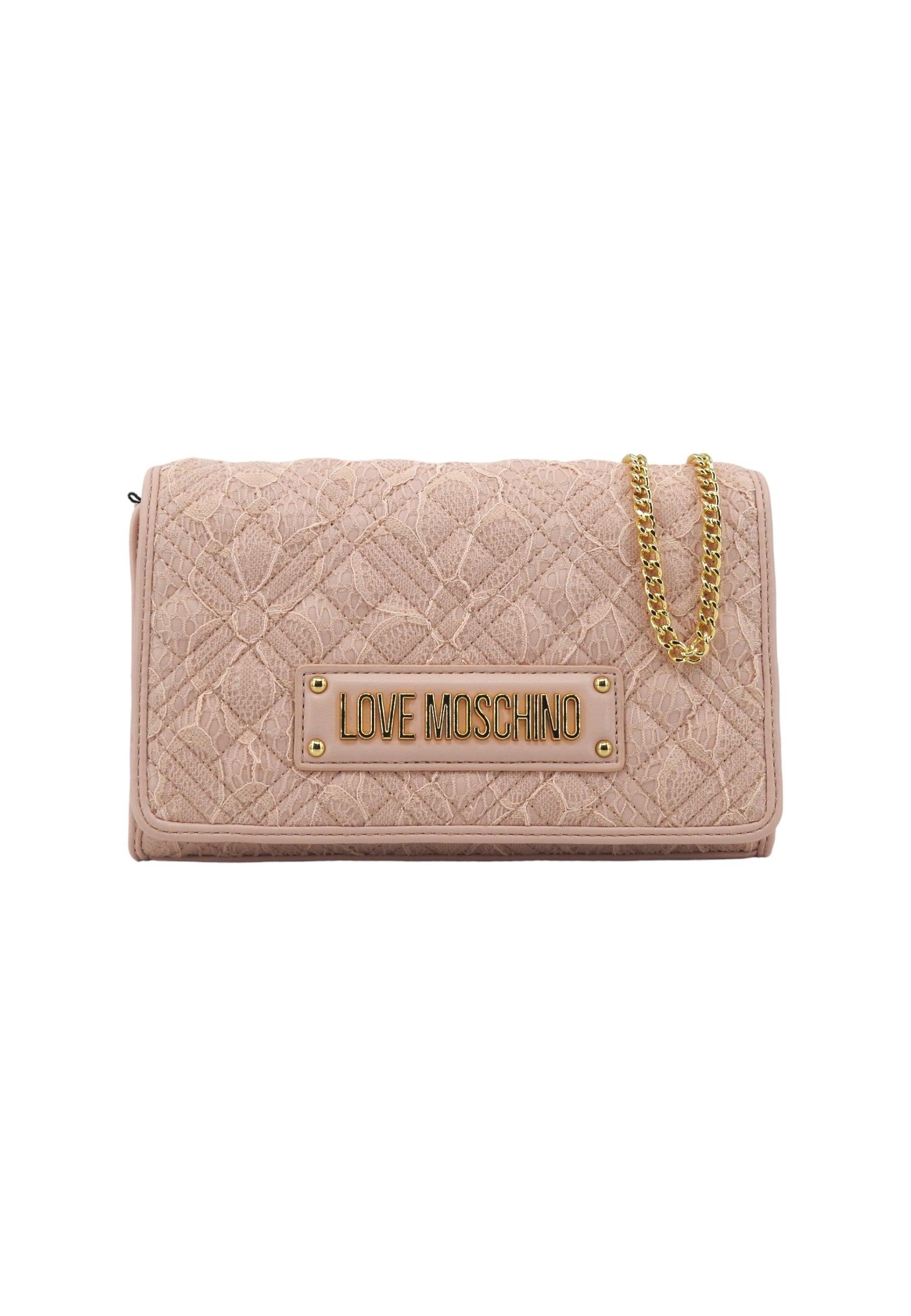 LOVE MOSCHINO Pochette Pizzo Donna Cipria JC4024PP1ILB160A - Sandrini Calzature e Abbigliamento