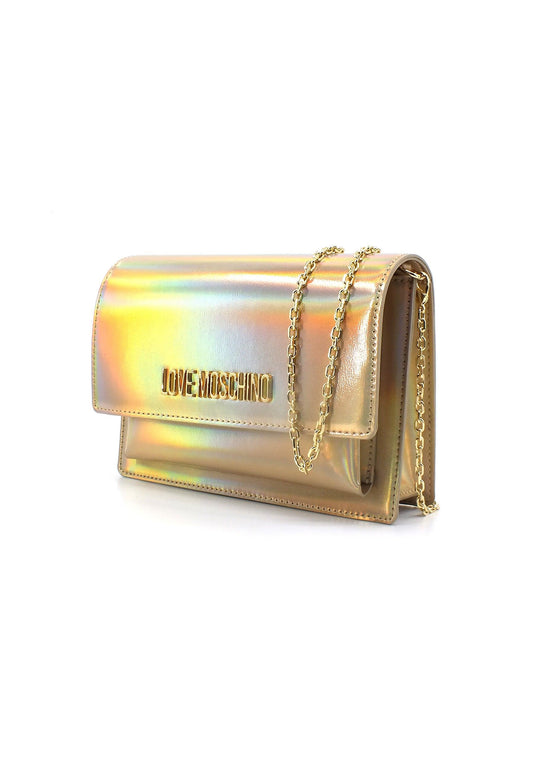 LOVE MOSCHINO Pochette Platino Oro Lamè JC4095PP1HLS0900 - Sandrini Calzature e Abbigliamento