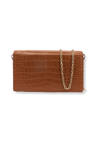 LOVE MOSCHINO Pochette Stampa Coccodrillo Marrone Cammello JC4098PP1FLF0201 - Sandrini Calzature e Abbigliamento