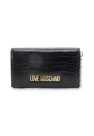 LOVE MOSCHINO Pochette Stampa Coccodrillo Nera JC4098PP1FLF0000 - Sandrini Calzature e Abbigliamento