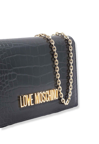 LOVE MOSCHINO Pochette Stampa Coccodrillo Nera JC4098PP1FLF0000 - Sandrini Calzature e Abbigliamento