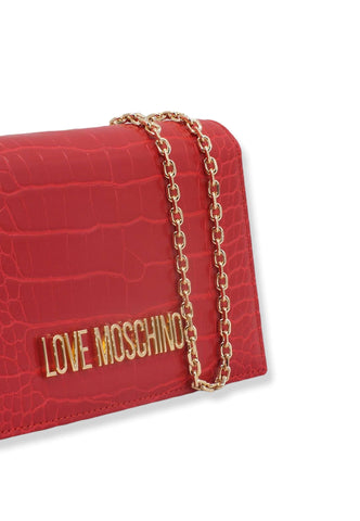 LOVE MOSCHINO Pochette Stampa Coccodrillo Rossa JC4098PP1FLF0500 - Sandrini Calzature e Abbigliamento