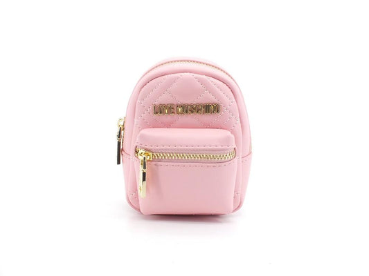 LOVE MOSCHINO Portachiavi Bags Charms Quilted Mini Zaino Rosa JC6403PP1ELA0600 - Sandrini Calzature e Abbigliamento