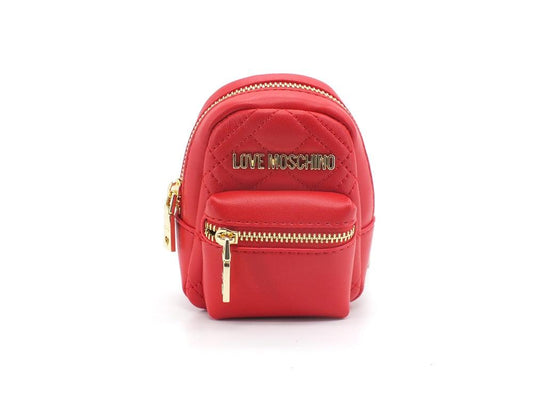 LOVE MOSCHINO Portachiavi Bags Charms Quilted Mini Zaino Rosso JC6403PP1ELA0500 - Sandrini Calzature e Abbigliamento