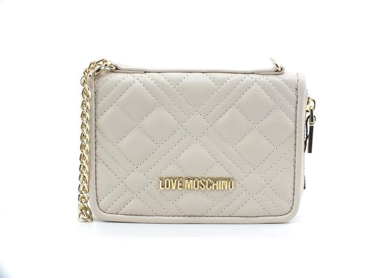 LOVE MOSCHINO Portafoglio Bags Charms Zip Tracolla Avorio JC6404PP1ELA0110 - Sandrini Calzature e Abbigliamento