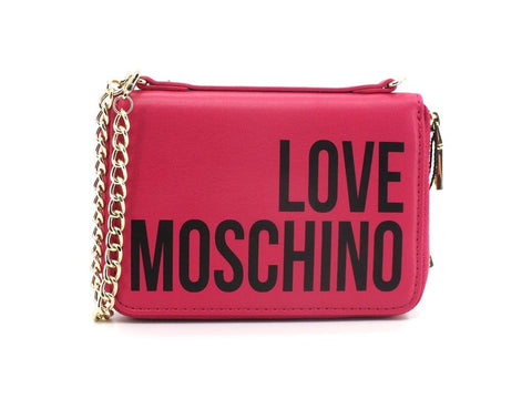 LOVE MOSCHINO Portafoglio Bags Charms Zip Tracolla Fuxia JC6401PP1ELT0604 - Sandrini Calzature e Abbigliamento