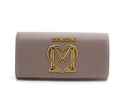 LOVE MOSCHINO Portafoglio Clip Logo Grigio JC5650PP1DLL0001 - Sandrini Calzature e Abbigliamento