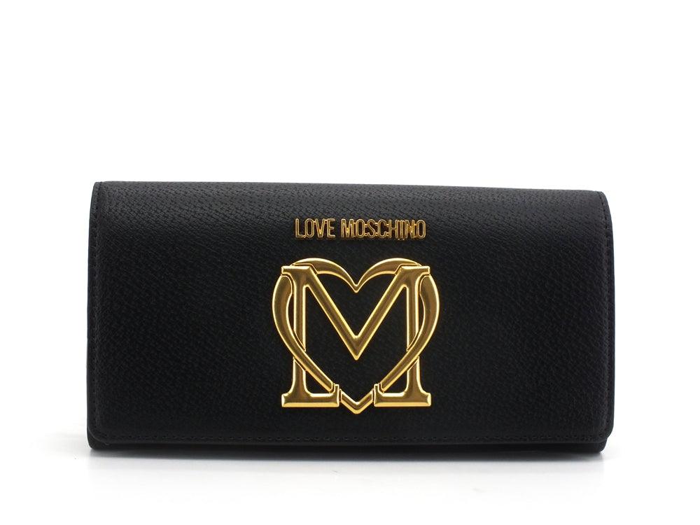 LOVE MOSCHINO Portafoglio Clip Logo Nero JC5650PP1DLL0000 - Sandrini Calzature e Abbigliamento