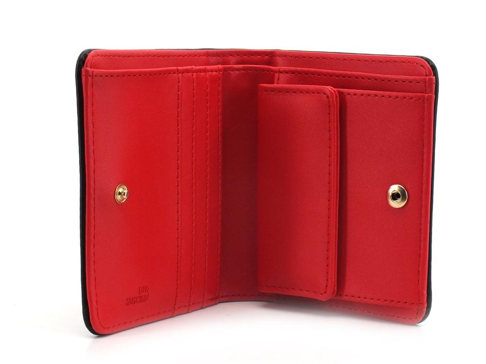 LOVE MOSCHINO Portafoglio Clip Small Rosso JC5641PP1DLI0500 - Sandrini Calzature e Abbigliamento