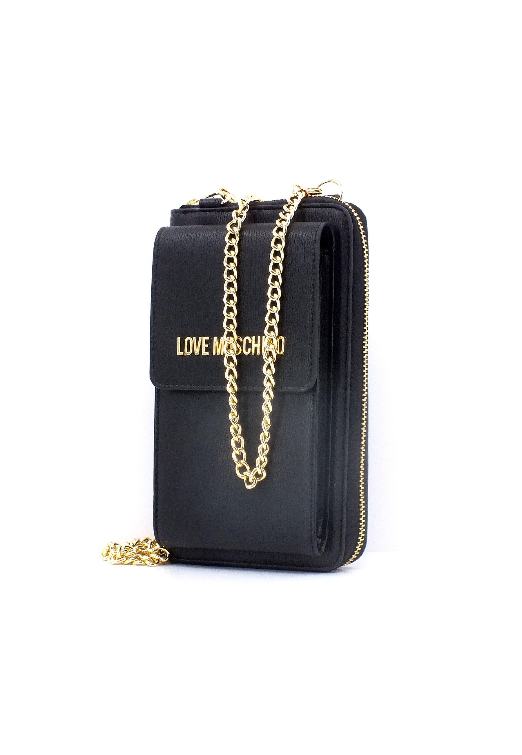 LOVE MOSCHINO Portafoglio Con Tasca Donna Nero JC5701PP1HLD0000 - Sandrini Calzature e Abbigliamento